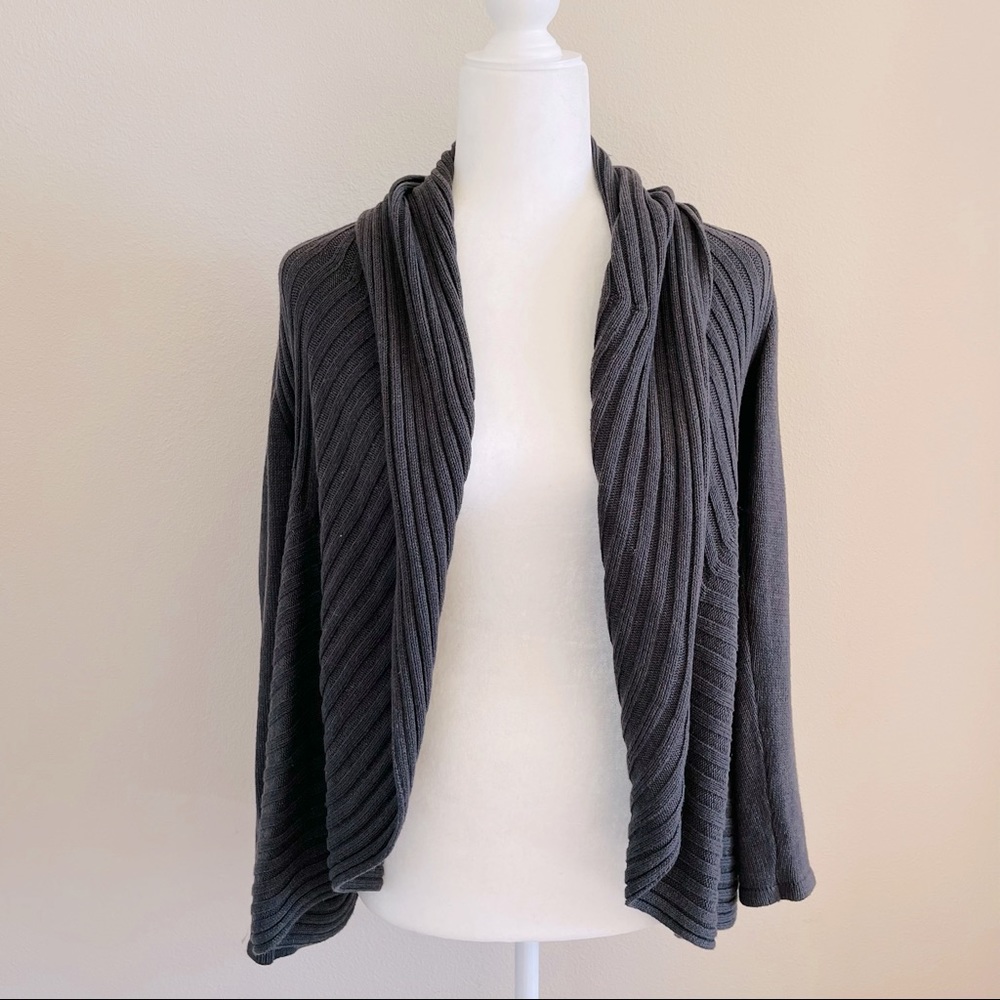 🌹 Petite Alfani Grey Open Cardigan - Picture 1 of 7